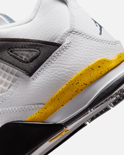Jordan Kids' Air Jordan 4 Retro "Tour Yellow" (TD) White/Tour Yellow-White