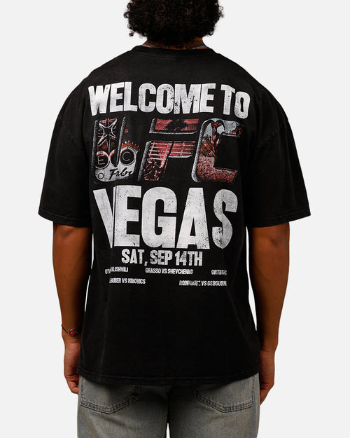 UFC By Culture Kings Noche Logo T-Shirt Black Acidwash