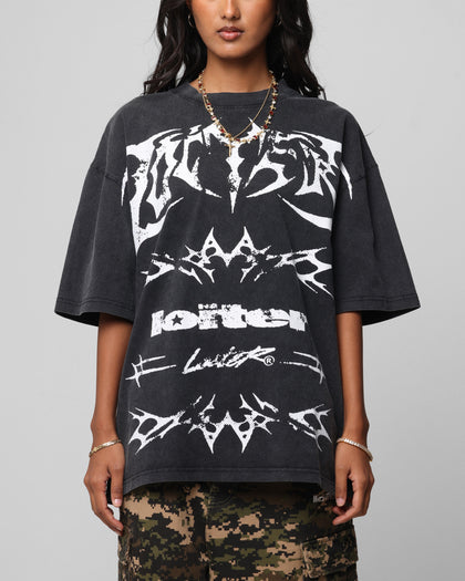 Loiter Metal Stacked Vintage T-Shirt Vintage Black