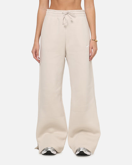 Nike Women's Sportswear Phoenix Fleece High Waisted Wide Leg Sweat Pants Lt Orewood Brown