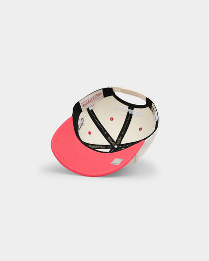 Mitchell & Ness Miami Heat Team Script OG Snapback Vintage Cream
