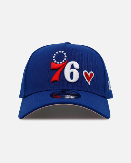 New Era Philadelphia 76ers 'Team Color Hearts' 9FORTY A-Frame Snapback Official Team Color