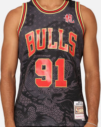 Mitchell & Ness Chicago Bulls Dennis Rodman '97-98 Year of the Dragon Swingman Jersey Black/Red