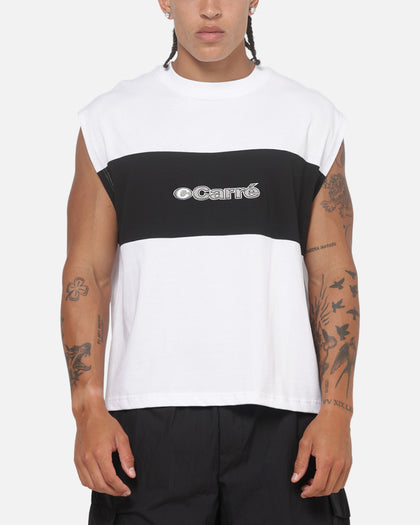 Carre Circuit Panel Muscle T-Shirt White/Black