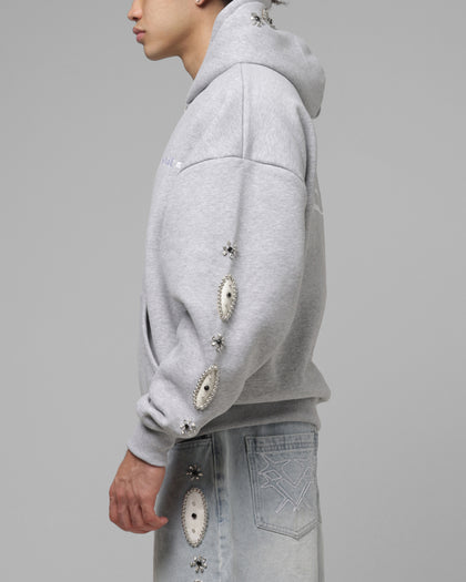 Loiter Rodeo Hybrid Zip Hoodie Grey Marle