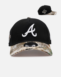 New Era Atlanta Braves 'Seasoned Camo' 9FORTY A-Frame Snapback Black/Camo