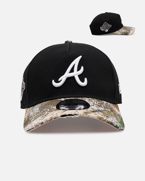New Era Atlanta Braves 'Seasoned Camo' 9FORTY A-Frame Snapback Black/Camo