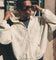 Represent Oweners Zip Through Hoodie Chalk