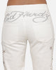 Ed Hardy Women's Jewelled Jeans White