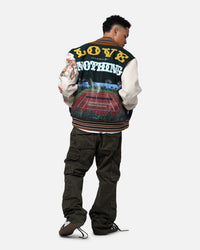 Lifted Anchors "Kournikova" Varsity Tennis Jacket Deep Green