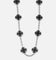 Saint Morta Onyx Clover Necklace White Gold