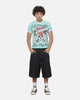 Ed Hardy Love Kills Slowly Ringer T-Shirt Aqua