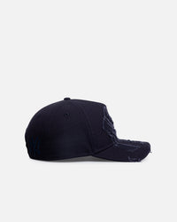 New Era New York Yankees 'Applique Distressed' 9FORTY A-Frame Snapback Navy