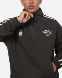 Carre Footie 1/4 Zip Crewneck Vintage Black