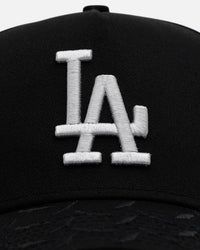 New Era Los Angeles Dodgers 'Dark Steel' 9FORTY A-Frame Snapback Black/Grey