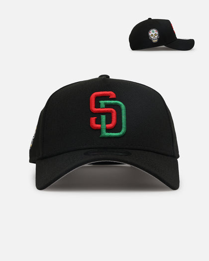New Era San Diego Padres 'Sugar Skull Side Patch' 9FORTY A-Frame Snapback Black/Red/Green