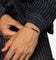 Guess Mainline Noir Crystals Plate Bracelet Steel