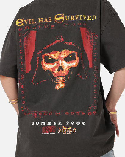 73Studio X Diablo Halloween Summer 2000 Vintage T-Shirt Black Wash