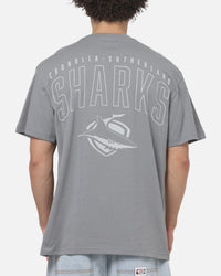 Bleacher Athletic Cronulla Sharks NRL Attrition Solid T-Shirt Grey
