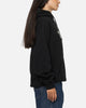 S Double Mid Block Fleece Hoodie Black