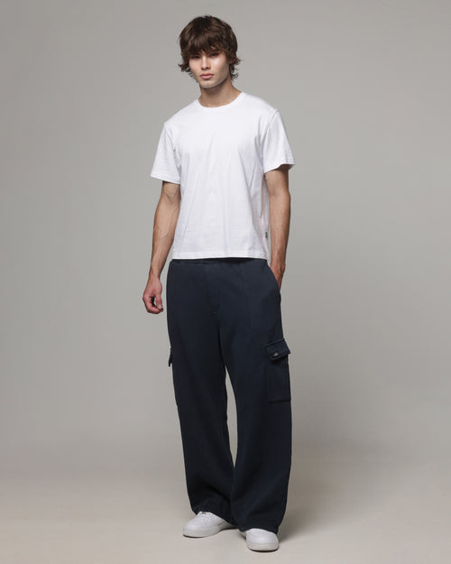American Thrift Cargo Wide Leg Track Pants Washed Black