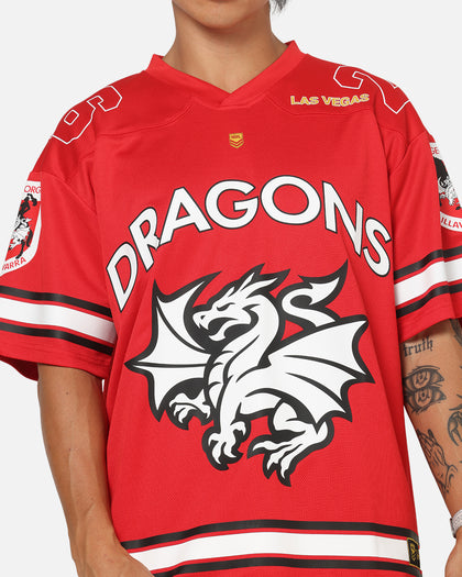 Bleacher Athletic St. George Illawarra Dragons NRL Vegas Round 2026 Jersey Red