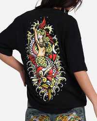 Ed Hardy Mermaid T-Shirt Black