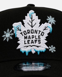 New Era Toronto Maple Leafs 'Cold As Ice' 9FORTY A-Frame Snapback Black