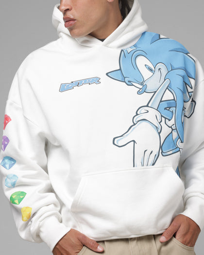 Loiter x Sonic The Hedgehog Emerald Hoodie Off White