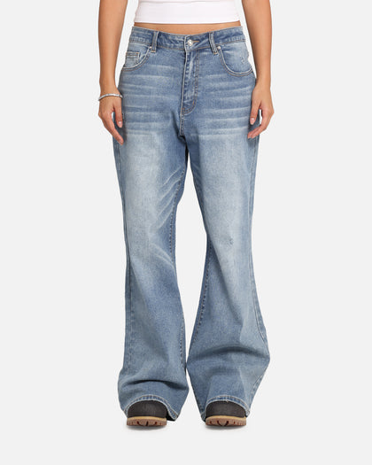 XXIII Game Play Flared Jeans Blue Denim