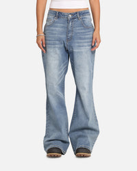 XXIII Game Play Flared Jeans Blue Denim