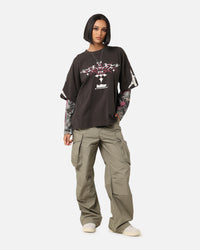 Loiter Seek N Destroy Long Sleeve T-Shirt Charcoal