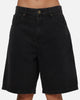 Carre Solace Baggy Jorts Washed Black