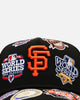 New Era San Francisco Giants 'All Over Embroidery' 9FORTY A-Frame Snapback Black