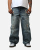 MNML Ultra Baggy Western Jewel Jeans Blue