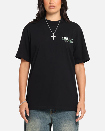 Carre Tag Mockneck T-Shirt Black