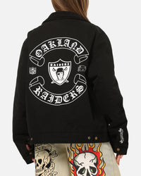 Mitchell & Ness Las Vegas Raiders Workwear Jacket Washed Black