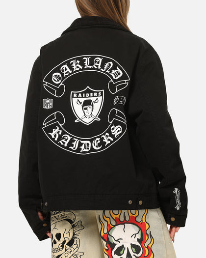 Mitchell & Ness Las Vegas Raiders Workwear Jacket Washed Black