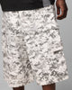 Loiter Collateral Cargo Shorts Digi Snow Camo