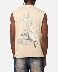 Saint Morta Doves Oversized Muscle T-Shirt Stone