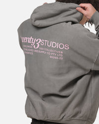 XXII Collectives Hoodie Charcoal/Pink