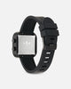 Adidas Black Aluminum Case Dial Black Silicone Strap Watch Black