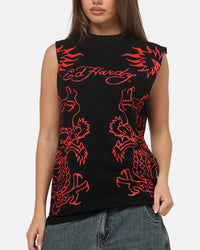 Ed Hardy Dragon Muscle T-Shirt Black