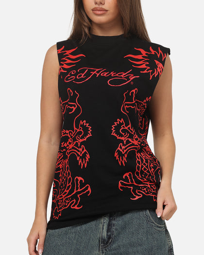 Ed Hardy Dragon Muscle T-Shirt Black