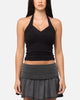 XXIII Women's Rib Halter Top Black