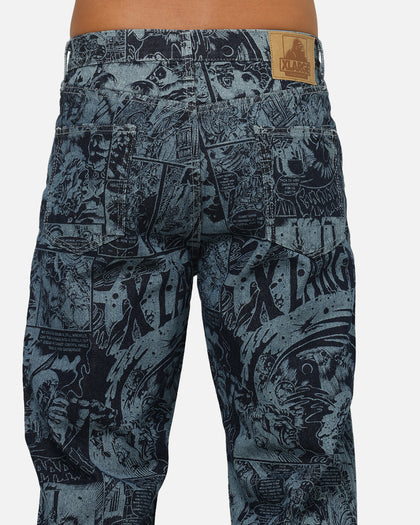 X-Large Comic Denim Pants Indigo