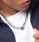 Guess Mainline Lion King Crystal Exagon Necklace Silver