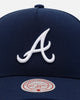 Mitchell & Ness Atlanta Braves 'Pink Side Patch' Pro Pinch Snapback Official Team Color