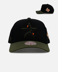 Mitchell & Ness Houston Astros 'Olive Cargos' Pro Pinch Snapback Olive/Black