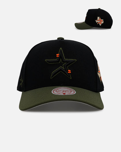 Mitchell & Ness Houston Astros 'Olive Cargos' Pro Pinch Snapback Olive/Black
